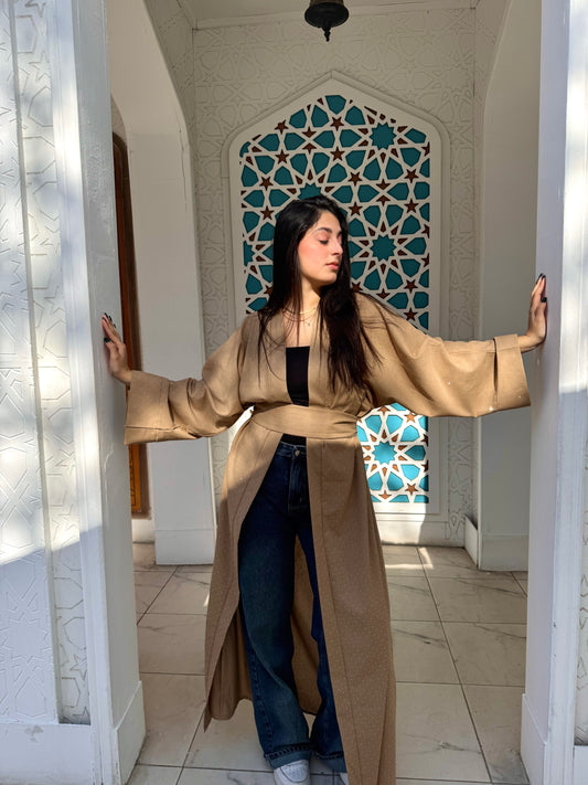 Mocha Najma 2 in 1 Kaftan